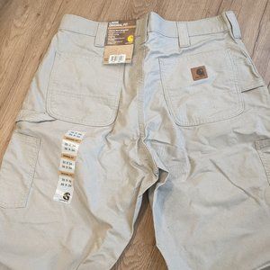 NEW 2 Pairs Carhartt Men's Canvas Work Dungaree Loose Fit Carpenter Pant 35 x 34